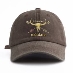 1pc MONTANA Print Washed Baseball Cap for Adults, Minimalist Retro Style Casual Soft Adjustable Dad Hat, Perfect As Gift
