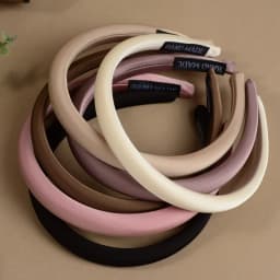 Fashion Satin Velvet Women's Sponge Headband, High-Quality Hair Accessory, Solid Color Thin Hairband, Simple Plain Band for Daily Wear, Women's Hair Accessory
