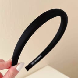 Fashion Satin Velvet Women's Sponge Headband, High-Quality Hair Accessory, Solid Color Thin Hairband, Simple Plain Band for Daily Wear, Women's Hair Accessory