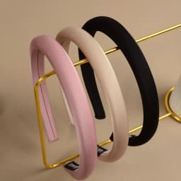 Fashion Satin Velvet Women's Sponge Headband, High-Quality Hair Accessory, Solid Color Thin Hairband, Simple Plain Band for Daily Wear, Women's Hair Accessory