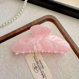Simple Jelly Color Shark Hair Claw Korean No Slip Large Square Cross Shaped Jaw Clip For Women Girls Thin Thick Hair Accessories