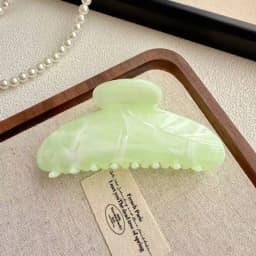 Simple Jelly Color Shark Hair Claw Korean No Slip Large Square Cross Shaped Jaw Clip For Women Girls Thin Thick Hair Accessories