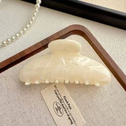Simple Jelly Color Shark Hair Claw Korean No Slip Large Square Cross Shaped Jaw Clip For Women Girls Thin Thick Hair Accessories