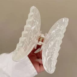 Simple Jelly Color Shark Hair Claw Korean No Slip Large Square Cross Shaped Jaw Clip For Women Girls Thin Thick Hair Accessories