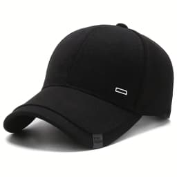 Unisex Square Silver Buckle Label Baseball Caps Spring and Autumn Outdoor Adjustable Casual Hats Hip Hop Cap Sunscreen Hat