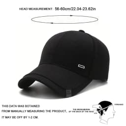 Unisex Square Silver Buckle Label Baseball Caps Spring and Autumn Outdoor Adjustable Casual Hats Hip Hop Cap Sunscreen Hat