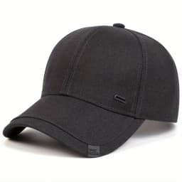 Unisex Square Silver Buckle Label Baseball Caps Spring and Autumn Outdoor Adjustable Casual Hats Hip Hop Cap Sunscreen Hat