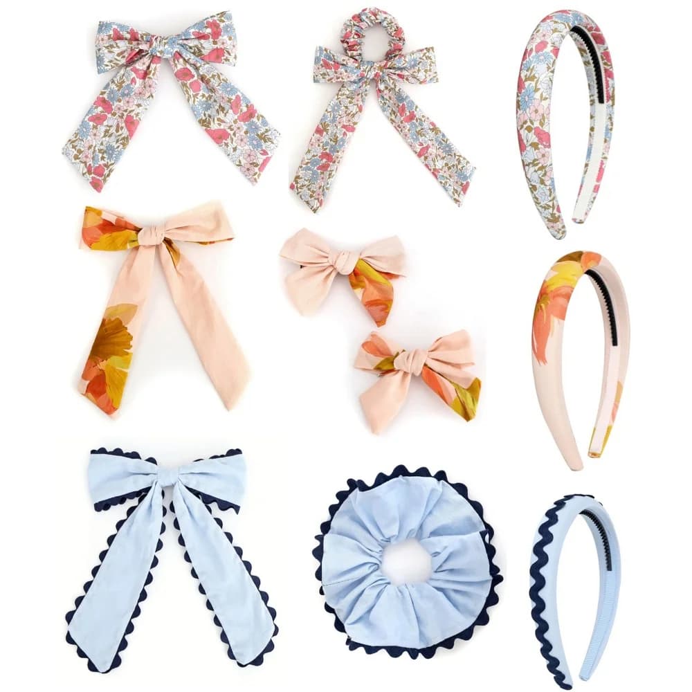 kntted Hairband with flower Bow for Children  Fashion lace Baby Clip Fresh Hairband Headband Stylish  Universal hair accessories