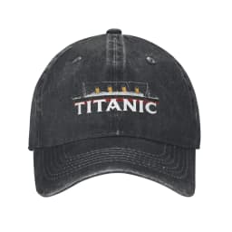 Classic Titanic Ship 1912 Atlantic Ocean Sink Sea Disaster Poster Baseball Cap for Men Distressed Denim Washed Headwear Hats Cap