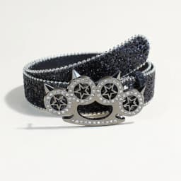 Original rhinestone tiger claw buckle belt Y2K shiny series punk decoration women belt Yabi decorative belt women wholesale
