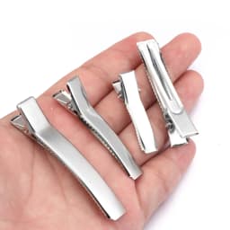 20pcs Hair Alligator Clips Metal Single Prong Duckbill Hairpins Flat Top With Teeth Curl Clips For DIY Hair Style Accessories