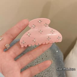 Korean rhinestone hair claw clip elegant versatile hairpin half updo shark clip hair accessories new trendy