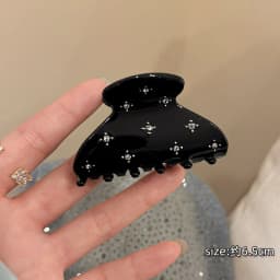 Korean rhinestone hair claw clip elegant versatile hairpin half updo shark clip hair accessories new trendy