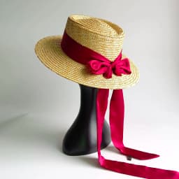 Summer Straw Hat with Red Streamers Delicate weaving Straw Hat Webbing ribbon hat sombreros Beach Hat sombreros para mujer
