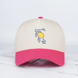 "Limoncello La Dolce Vita" Lemon Print Baseball Cap Adjustable Unisex Italian Summer Sun Hat