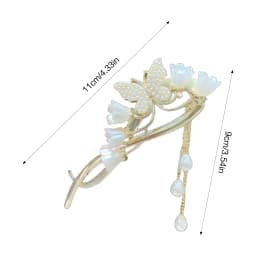Duckbill Hair Clip Exquisite Butterfly Back Lightweight Durable Styling Accessory for Travel Dates Daily Wear Women