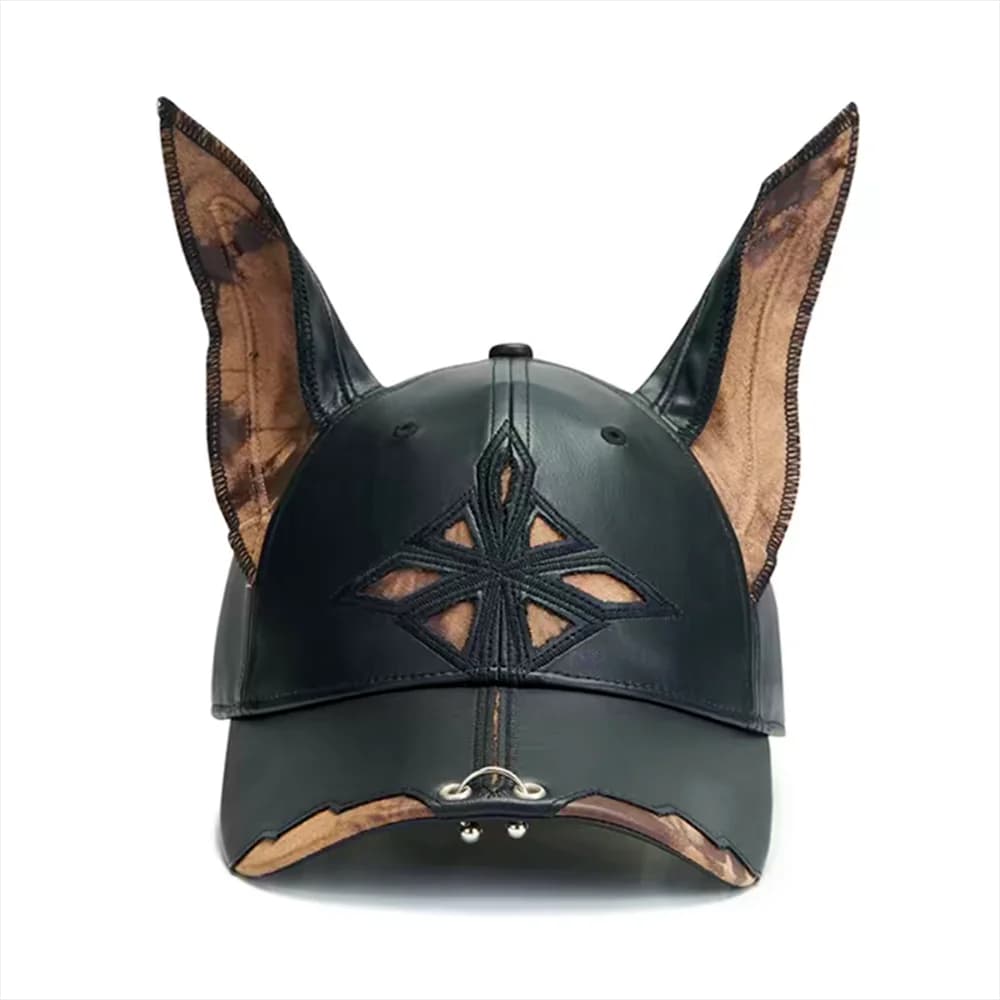 2026 Y2K Girl New Jeans Stereoscopic ears Cowboy Baseball Hat leather material Hip Hop Cap Women Men Party Team Baseball Cap