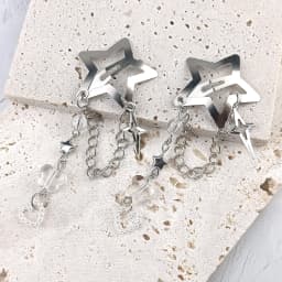 Unique Exquisite Fringed Five-Pointed Star Hair Clips Sweet Cool Style Fringed Sweet Girl Hair Accessories Girl Gifts