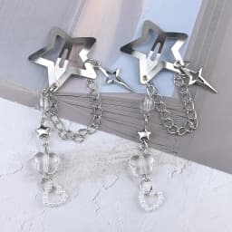 Unique Exquisite Fringed Five-Pointed Star Hair Clips Sweet Cool Style Fringed Sweet Girl Hair Accessories Girl Gifts