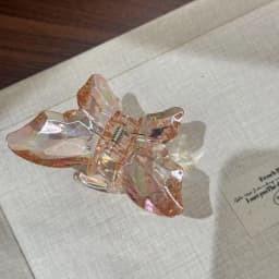 Women's Hair Claw Clips Korean Butterfly Sweet Kawaii Fashionable Transparent Hair Grab High-quality Hair Accessories For Girl