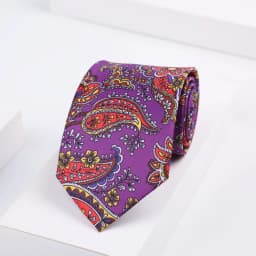 Super Soft Ties Men's Fashion Paisley Dot 8cm Necktie For Men Wedding Business Meeting Gravata Colorful Novelty Printing Tie