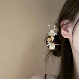 NEW Elegant Vintage Alloy Hairpin Magnolia Design Hair Accessories Hairstyle Enhancer Decorative Headwear Hair Comb