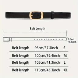 Women's Leather Belts For Jeans Ladies Strap Alloy Metal Pin Buckle Fashion Belt