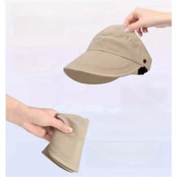1pc Breathable Women's Sun Hat With Wide Brim, UV Protection, Open-Top Peaked Visor For Ponytails