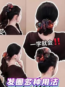 Crystal Headband Organza Hair Ties Large Intestine Ring Rubber Band Big Scrunchies for Women Hair Accessories Purple Scrunchie