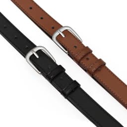 Women's Leather Belt with silver Buckle Fashion Casual Waist Belt for Jeans Pants and Dresses Stylish Adjustable Lady Belt