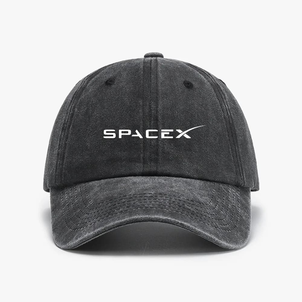 Fashion SpaceX Baseball Cap for Men Women Space X Distressed Washed hat Headwear Outdoor casual adjustable sun hats