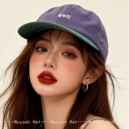Color Block Quick-dry Embroidered Wait Letters Baseball Hats Breathable New Men Women Plaid Ins Versatile Peaked Caps Flat Eaves