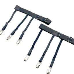 **1 Pair Men Shirt Stays Belt With Non-slip Locking Clips Keep Shirt Tucked Leg Thigh Suspender Garters Adjustable Locking Strap