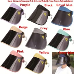 Outdoors Sport Foldable Portable Sun Hat Face Cover Large Wide Brim Shield Sunshade Cap Anti-UV Visor Foldable Beach Cap