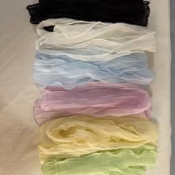 Folded Pure Color Long Scarf for Women Summer Season Decorative Hot Girl Youth Fashion Korean Style Rectangle Shape Scarf