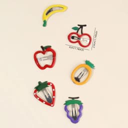 10Pcs/set Hot Cute Girls Hair Accessories Fruit BB Hair Clips Side Strawberry Hairpin Children Daily Styling Boutique Headwear