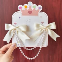 1 Piece Pearl Bow Hair Accessory – Hair Clip, Hairpin, and Chain, Suitable for Women with Thick or Thin Hair The Perfect Gift for Women