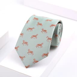 Novelty Men's Floral Tie 8CM Horse Printed Neck Ties Fashion Polyester Necktie Wedding Business Party Suit Dress Gravatas Gift
