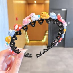 Cute Hair Hoop for Baby Girls, Non-slip Wave Headband with Teeth, Kids Hair Accessories for Bangs & Broken Hair Styling