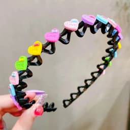 Cute Hair Hoop for Baby Girls, Non-slip Wave Headband with Teeth, Kids Hair Accessories for Bangs & Broken Hair Styling