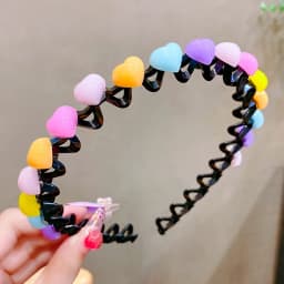 Cute Hair Hoop for Baby Girls, Non-slip Wave Headband with Teeth, Kids Hair Accessories for Bangs & Broken Hair Styling