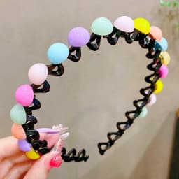 Cute Hair Hoop for Baby Girls, Non-slip Wave Headband with Teeth, Kids Hair Accessories for Bangs & Broken Hair Styling