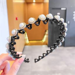 Cute Hair Hoop for Baby Girls, Non-slip Wave Headband with Teeth, Kids Hair Accessories for Bangs & Broken Hair Styling