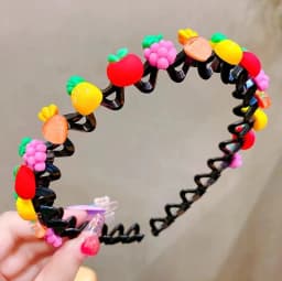 Cute Hair Hoop for Baby Girls, Non-slip Wave Headband with Teeth, Kids Hair Accessories for Bangs & Broken Hair Styling