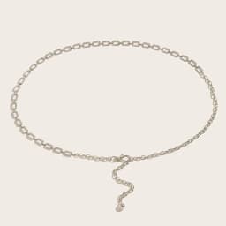 Fashion Women's Rhinestone Belt Metal Slim Waist Chain High Quality Versatile Dress Accessories Trendy Belt Bright Bride Bling