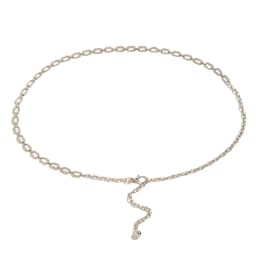 Fashion Women's Rhinestone Belt Metal Slim Waist Chain High Quality Versatile Dress Accessories Trendy Belt Bright Bride Bling