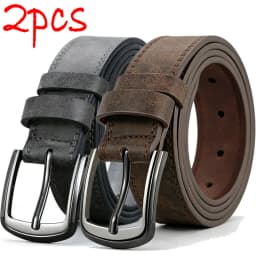 1/2pcs Men's New Spliced Alloy Buckle Easy Belt Jeans Trousers Belt Sports Play Belts Daily Decoration Versatile Male Waistband