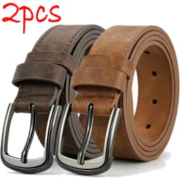 1/2pcs Men's New Spliced Alloy Buckle Easy Belt Jeans Trousers Belt Sports Play Belts Daily Decoration Versatile Male Waistband