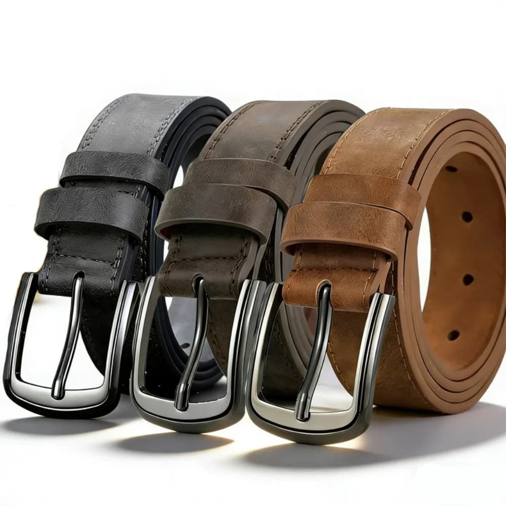 1/2pcs Men's New Spliced Alloy Buckle Easy Belt Jeans Trousers Belt Sports Play Belts Daily Decoration Versatile Male Waistband