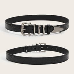 High-End Luxury Designer Crocodile Pattern Red Belt For Women New Fashion Niche Black Belt For Skirts And Jeans Punk Accessories